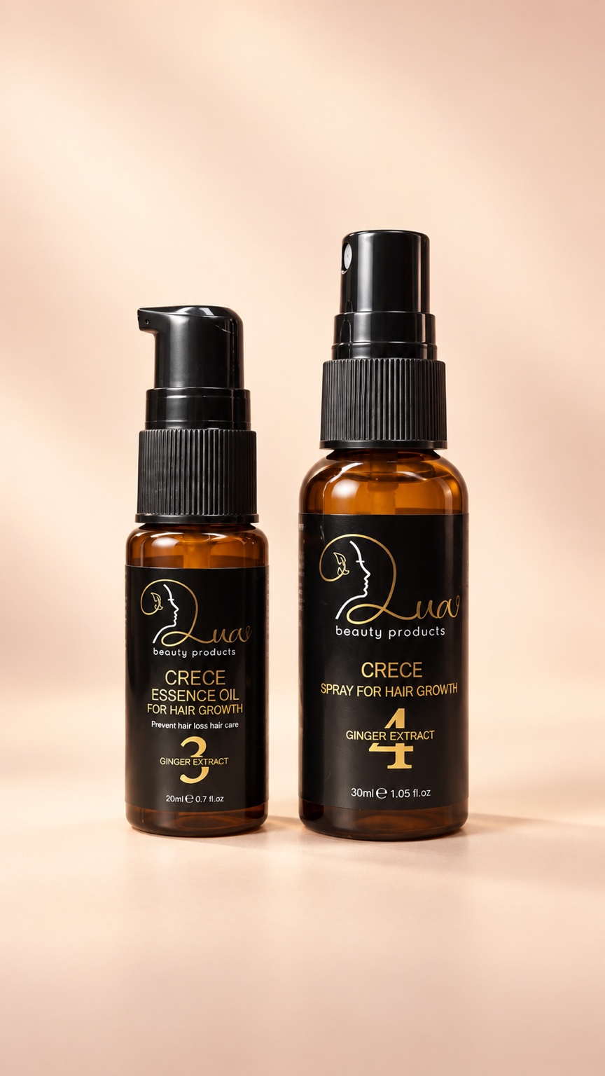 Aceite y spray CRECE para el crecimiento del cabello